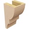 Ekena Millwork 4"W x 4"D x 8"H Wide Ridgewood Rough Cedar Woodgrain TimberThane Corbel, Primed Tan CORUR04X04X08RIDRCPR - alternate 2